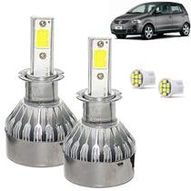 Kit Super Led Fox 2003 a 2009 Farol Milha H3 20000 Lumens