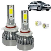 Kit Super Led Gol G5 2008 a 2012 Farol Milha HB4 20000 Lumens