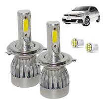 Kit Super Led Gol G7 2017 a 2021 Farol Foco Simples Alto e Baixo H4 20000 Lumens Kit Super Led Gol G7 2017 a 2021 Farol Foco Simples Alto e Baixo H4 20000 Lumens