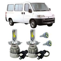 Kit Super Led H4 6000K Farol Auto Baixo Ducato 1998/04 + T10