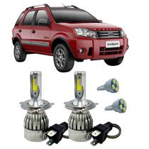 Kit Super Led H4 6000K Farol Auto Baixo EcoSport 2003/12 T10
