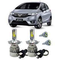 Kit Super Led H4 6000K Farol Auto Baixo Honda Fit Pingo T10 Kit Super Led H4 6000K Farol Auto Baixo Honda Fit Pingo T10