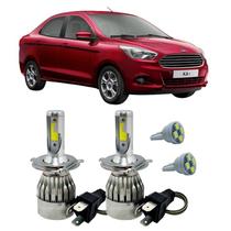 Kit Super Led H4 6000K Farol Auto Baixo Ka+ 2015 Em Diante Kit Super Led H4 6000K Farol Auto Baixo Ka+ 2015 Em Diante