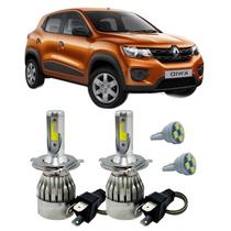 Kit Super Led H4 6000K Farol Auto Baixo Kwid 2017 Em Diante Kit Super Led H4 6000K Farol Auto Baixo Kwid 2017 Em Diante