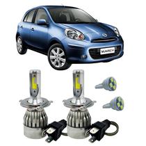 Kit Super Led H4 6000K Farol Auto Baixo March 2014 Em Diante Kit Super Led H4 6000K Farol Auto Baixo March 2014 Em Diante
