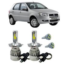 Kit Super Led H4 6000K Farol Auto Baixo Palio Foco Simples Kit Super Led H4 6000K Farol Auto Baixo Palio Foco Simples
