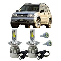 Kit Super Led H4 6000K Farol Auto Baixo Tracker 2001/09 T10 Kit Super Led H4 6000K Farol Auto Baixo Tracker 2001/09 T10