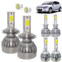 Kit Super Led i30 2009 a 2012 Farol Baixo H7 + Alto H1 + Milha H27 20000 Lumens