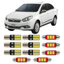 Kit Super Led Interno Completo Fiat Grand Siena 2012 A 2017
