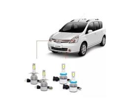 Kit Super Led Livina 2010 Farol Alto Baixo E Milha