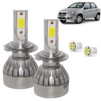 Kit Super Led Palio G4 2008 a 2012 Farol Duplo Baixo H7 20000 Lumens
