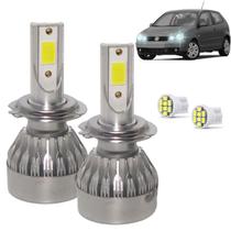 Kit Super Led Polo 2002 a 2006 Farol Baixo H7 20000 Lumens
