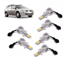 Kit Super Led Renault Megane Grand Tour Farol E Milha 6000K