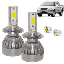 Kit Super Led S10 2001 02 03 04 05 06 07 08 09 10 11 Farol Baixo H7 20000 Lumens