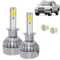 Kit Super Led S10 2001 02 03 04 05 06 07 08 09 10 11 Farol Milha H1 20000 Lumens