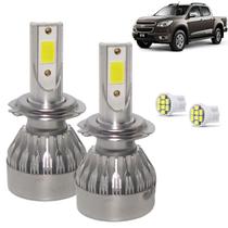 Kit Super Led S10 2012 2013 2014 Farol Baixo H7 20000 Lumens