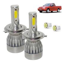 Kit Super Led Saveiro G2 1998 a 2000 Farol Alto e Baixo H4 20000 Lumens