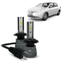 Kit Super Led Small Logan 14 À 21 Farol Alto Baixo e Milha Kit Super Led Small Logan 14 À 21 Farol Alto Baixo e Milha