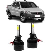 Kit super ledfarois dianteiros fiat strada