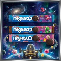 Kit Super Mario Galaxy O Filme 3 Negresco Sabores Chocolate Morango Baunilha Kit Super Mario Galaxy O Filme 3 Negresco Sabores Chocolate Morango Baunilha