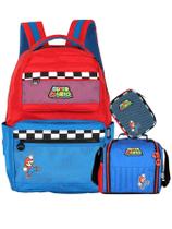 Kit Super Mario Game Mochila Costas + Lancheira + Estojo Box Kit Super Mario Game Mochila Costas + Lancheira + Estojo Box