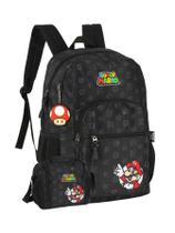 Kit Super Mario Mochila Costas + Lancheira Térmica