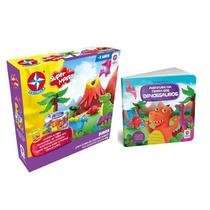 Kit Super massa + Livro Aventura Na Terra dos Dinos- Estrela Kit Super massa + Livro Aventura Na Terra dos Dinos- Estrela