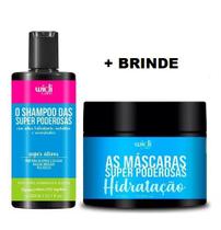 Kit Super Poderosas Sham+ Máscara Hidratação 300ml Widi