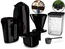 Kit Super Prático Para Café Garrafa Térmica + Açucareiro + Suporte Para Filtro Unitermi