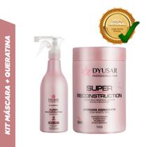 Kit Super Reconstrução Máscara 1Kg + Queratina 500ml DYUSAR