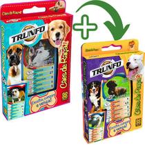 Kit Super Trunfo Cães De Raça 1 E 2 C/2 Baralhos Grow