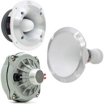 Kit Super Tweeter JBL ST400 Trio Branco 150W + Driver JBL D250X 100W + Corneta JBL 11 25 Branca