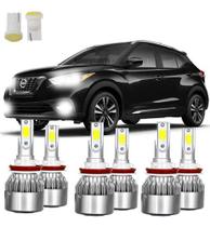 Kit Super Uiltra Led Nissan Kicks 6000k + Led T10