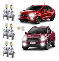 Kit Super Ultra Led Fiat Toro E Cronos Sem Erro Painel 6000k