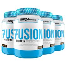 Kit Super Whey Protein: 4x Fusion Protein Foods 900g BRNFOODS