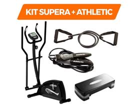 Kit supera +Athletic Elíptico + Step + Corda + Elástico