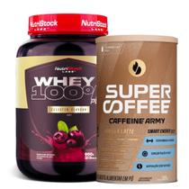 Kit Supercoffee Vanilla Latte +whey 100% Pure Acai 900g