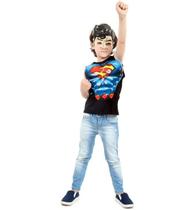Kit Superman DC - Máscara e Peitoral Infantil - Liga da Justiça