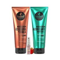 Kit Supermáscaras 1 Aceleradora de Força 1 Acidificante Redutor de pH 240g Haskell + Presente Lourre 15ml Kit Supermáscaras 1 Aceleradora de Força 1 Acidificante Redutor de pH 240g Haskell + Presente Lourre 15ml