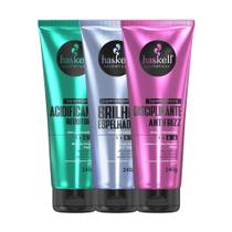 Kit Supermáscaras Haskell Acidificante Redutor de pH, Brilho Espelhado e Disciplinante Antifrizz 240g Kit Supermáscaras Haskell Acidificante Redutor de pH, Brilho Espelhado e Disciplinante Antifrizz 240g