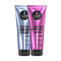Kit Supermáscaras Haskell Brilho Espelhado e Disciplinante Antifrizz 240g