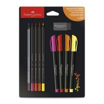 Kit SuperSoft Faber-Castell Cores Quentes Com 10 Itens