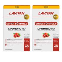 Kit Suplemento Alimentar Lavitan Lipomoro HD Com 2 Caixas De 60 Cápsulas Cada