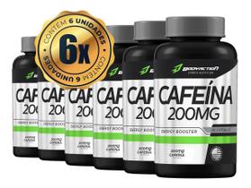 Kit Suplemento Atacado 6x Potes Cafeína Premium Bodyaction