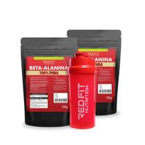 Kit Suplemento em Pó Red Fit Nutrition 100% Puro Importado C/ Laudo Kit Beta-Alanina 150g ( 2 Unidades )