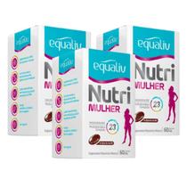 Kit Suplemento Polivitamínico Equaliv Nutri Mulher 60