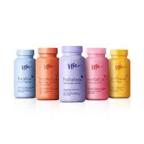 Kit Suplementos 5 Frascos - Vida Bem Vivida Liffe 150 Cáps Kit Suplementos 5 Frascos - Vida Bem Vivida Liffe 150 Cáps