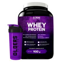 Kit Suplementos Academia Olders Whey Protein 900g com Coqueteleira Shaker 600ml