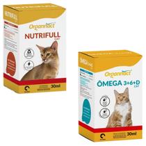 Kit Suplementos P/ Gatos Nutrifull 30ml + Ômega 3,6,D 30ml