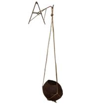 Kit Suporte A Para Parede + Kokedama Fibra De Coco Suspenso Kit Suporte A Para Parede + Kokedama Fibra De Coco Suspenso